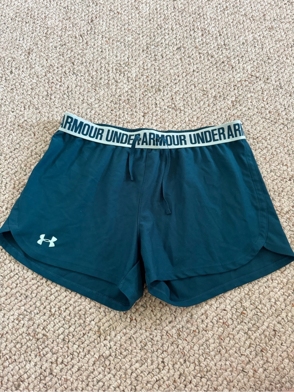 Under Armour Women's Teal Drawstring Athletic Shorts